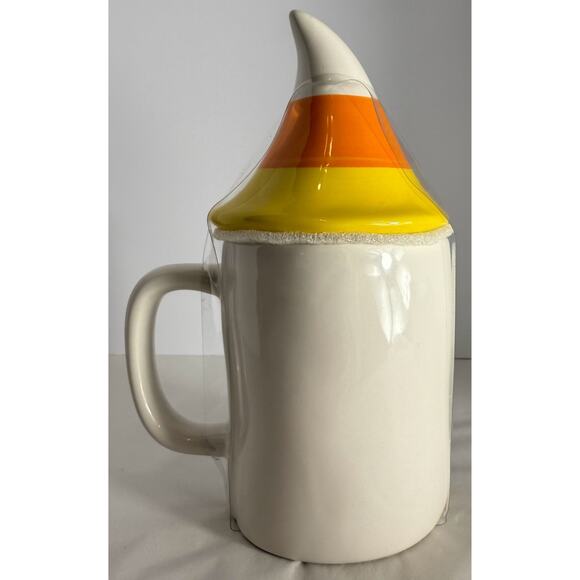 NIB Rae Dunn You're So Corny Candy Corn Gnome Top Mug Halloween - Picture 5 of 5